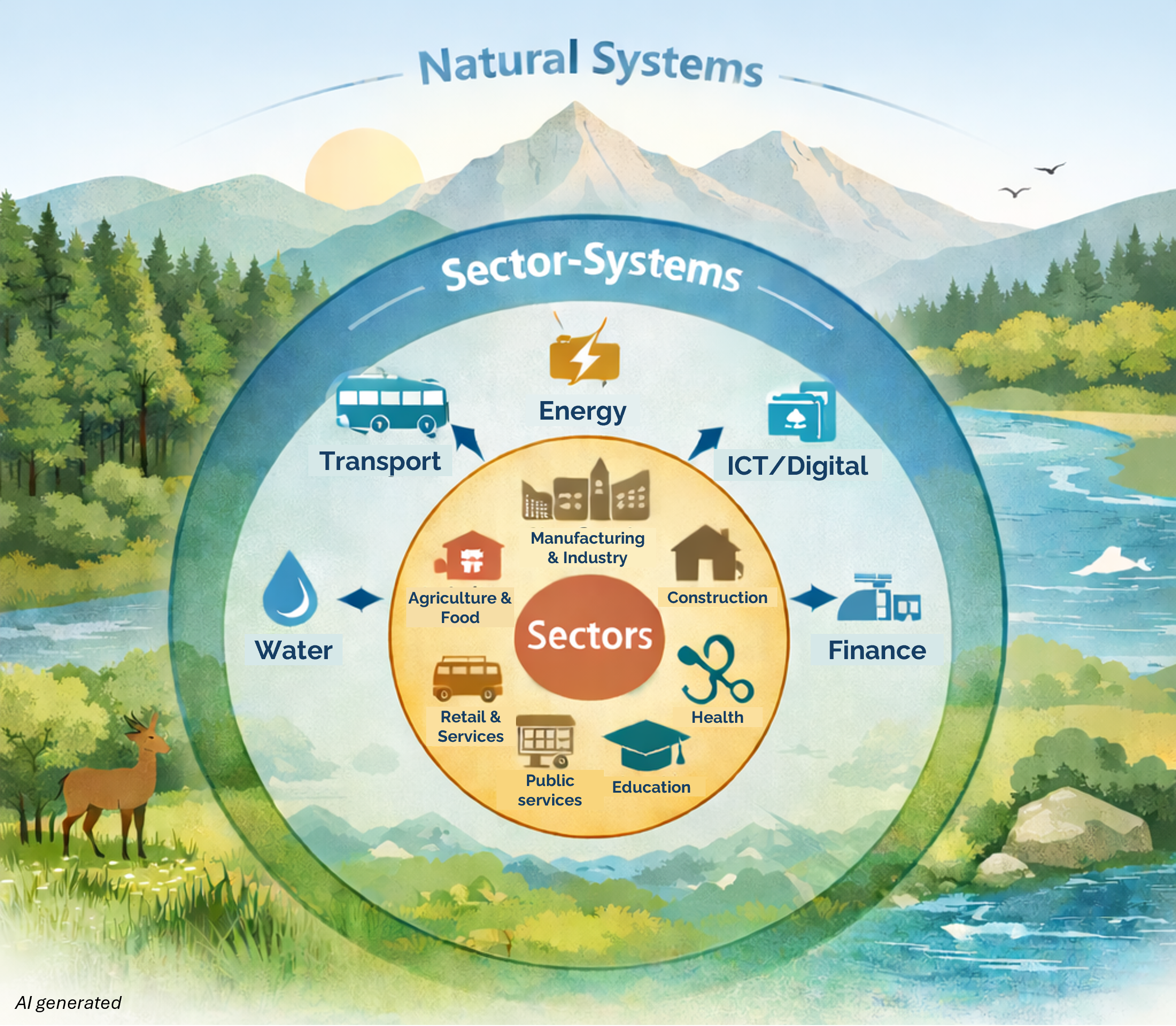 Transport sector to system